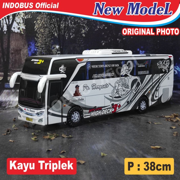 Must Have Terbaru Indobus Miniatur Bus Bis Haryanto Shd Livery Ramashinta Putih Termurah