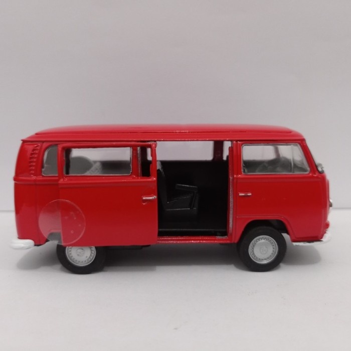 Flash Sale Miniatur Mobil Bis Vw Diecast Volkswagen Bus T2 Red 1972 Welly Murah Termurah