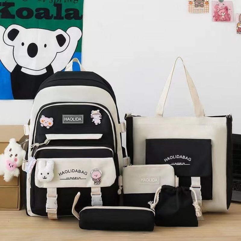 TAS RANSEL ANAK SEKOLAH SMP D SMA IMPORT MURAH (5iN1) E6787