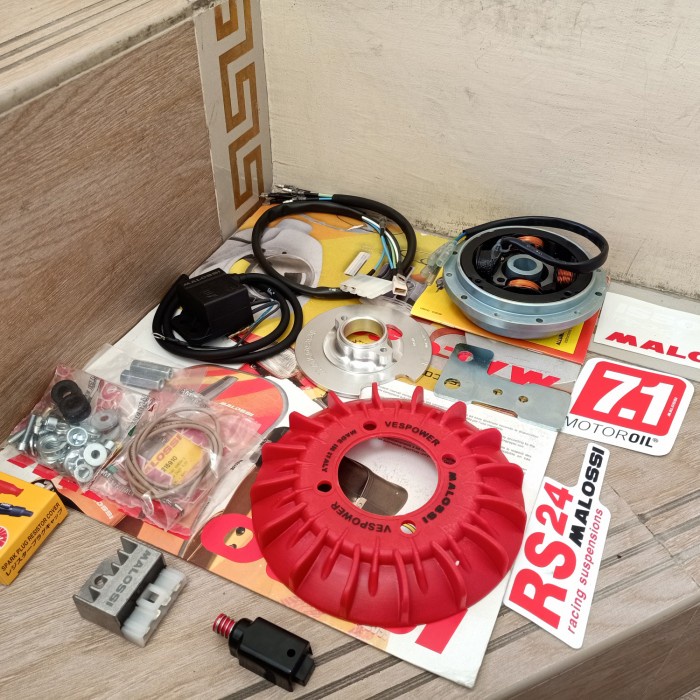 pengapian magnet set malossi vespa smallframe pts special cone 19