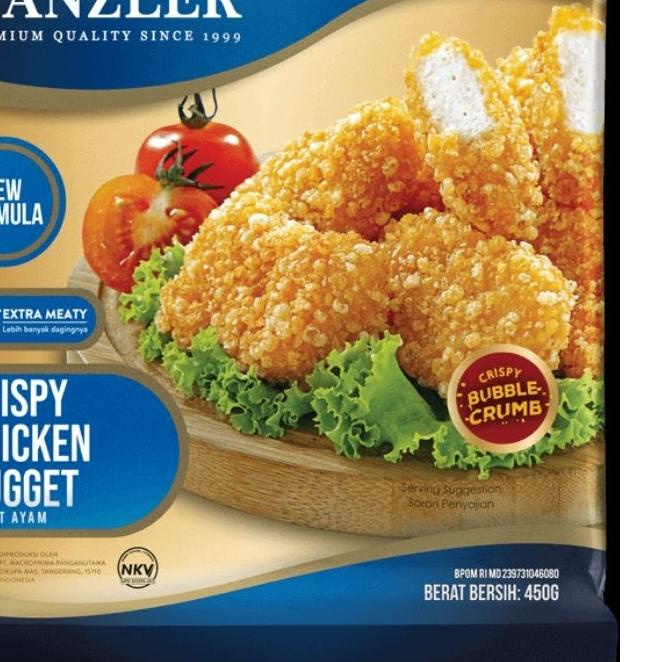 

Terbaru | HJ6 | KANZLER CHICKEN NUGGET CRISPY BUBBLE CRUMB 450Gr