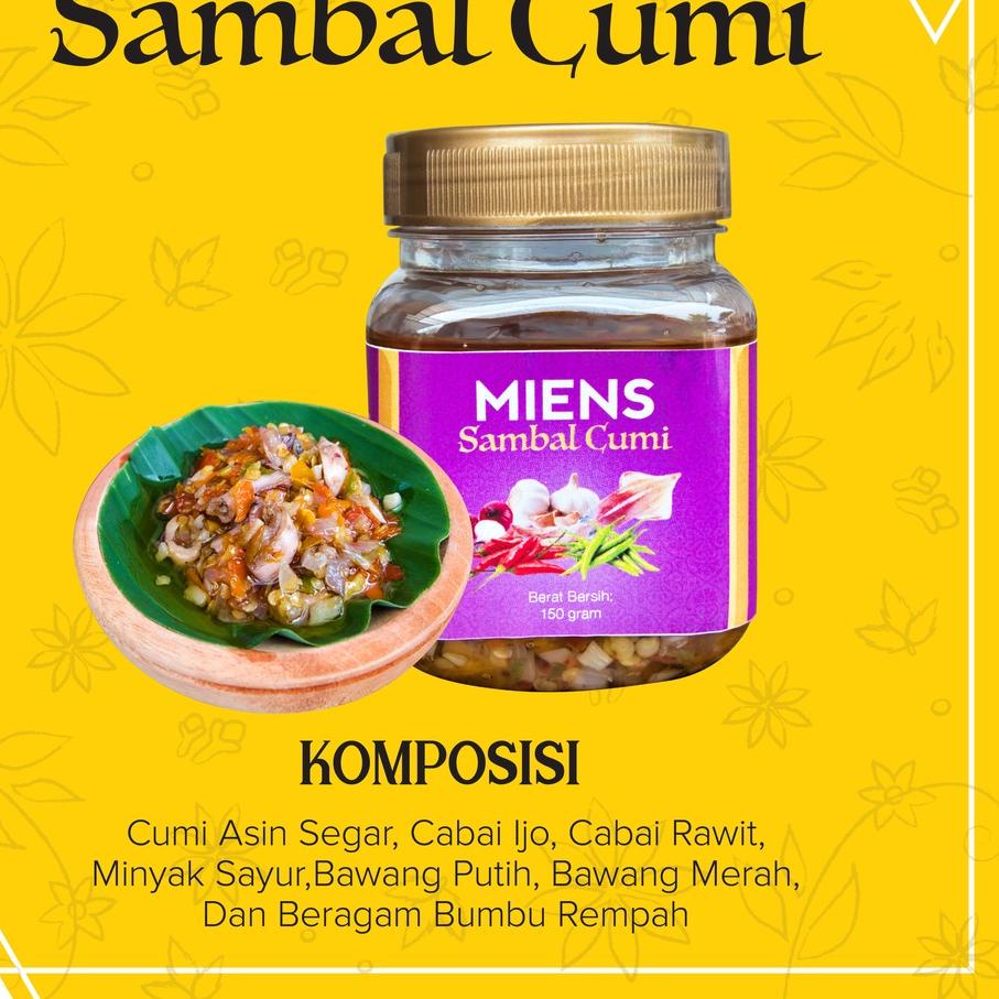 

COD✅(BARU) Sambal Cumi Asin by Miens Catering Kemasan 200gram