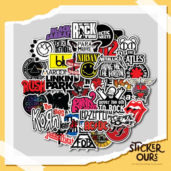 

Terlaris Sticker Pack Rock Band | Stiker Tumbler Laptop | Stiker Koper Helm