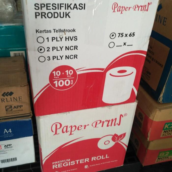 

Terlaris Paper Pryns Kertas Kasir/Struk/Roll Uk 75 X 65 2 Ply - Dus.