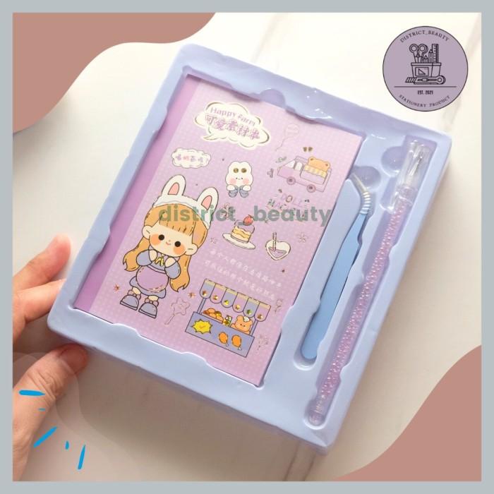 

Terlaris Stiker Box Set 3 In 1 Paket Lengkap Dengan Penjepit Dan Cutter Pen