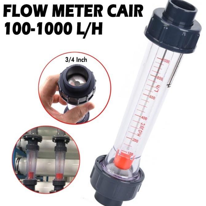 Flow meter / Rotameter cairan 100 - 1000 LpH Flowmeter liquid 1000