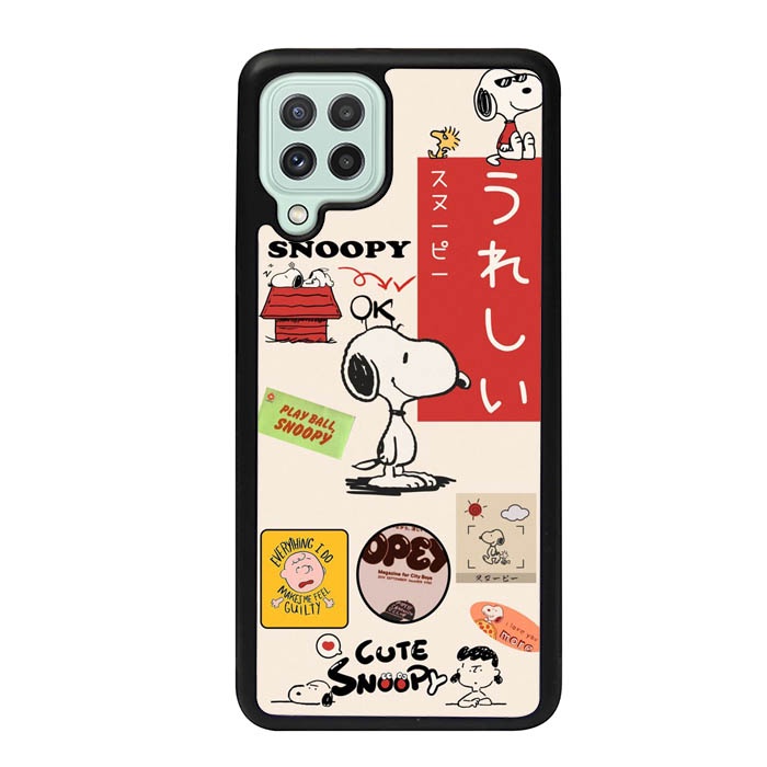 Casing Samsung A22 A21s A21 A20s A30 A20 A13 A12 A11 A10 4G 5G Cute Snoopy AE0735 Case Custom V3