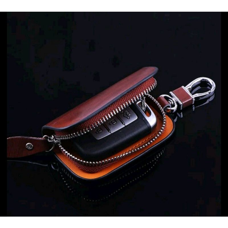 Dompet STNK Mobil Logo Toyota - Gantungan Kunci Mobil Bahan Kulit Mewah