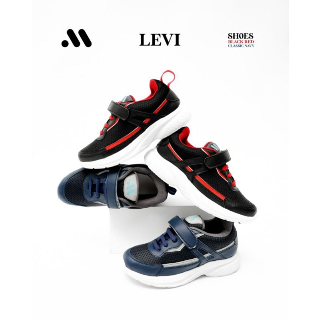 Sepatu Sekolah Snekers Kekinian Anak by Miliqi Original Levi Shoes