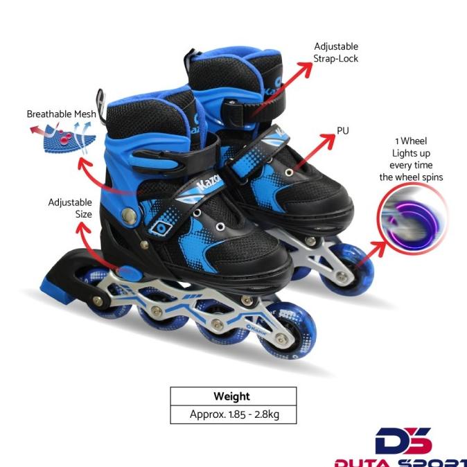 Sepatu Roda Anak Dewasa Inline Roller Skate KAZOR Original
