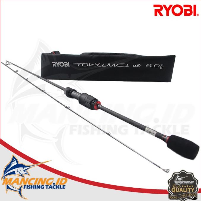 Gratis Ongkir Joran Ryobi Tokumei UL 5.8F (Fuji) Ultra Light Fishing Rod Spinning Kualitas Terbaik (mc00gs)