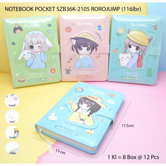 

Sale Buku Catatan / Notebook Pocket Rorojump /BUKU TULIS SEKOLAH/BUKU TULIS SIDU/BUKU TULIS