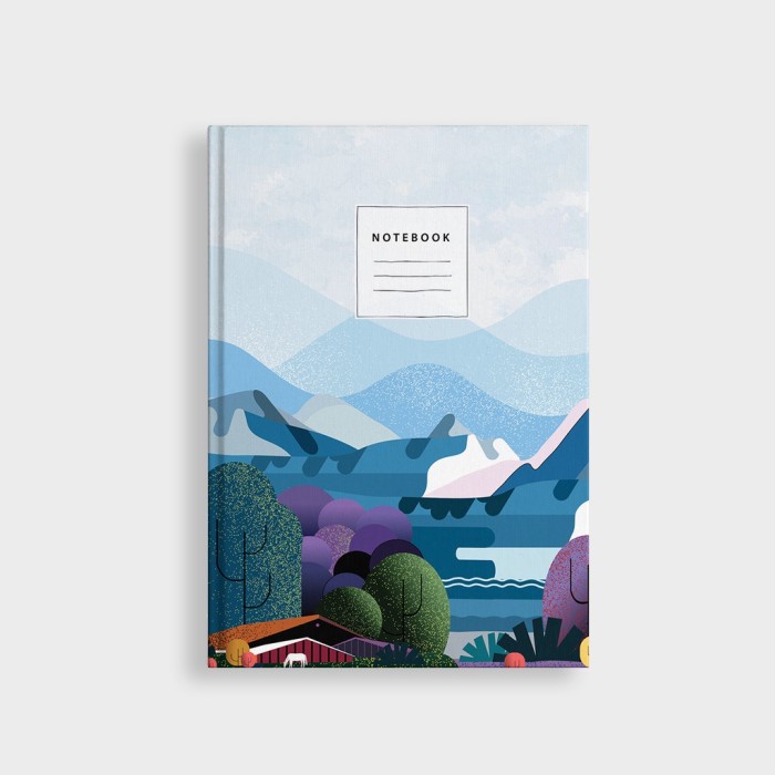 

BISA COD Simple Notebook Custom Nature - Custom Notebook - Planner /BUKU TULIS SEKOLAH/BUKU TULIS