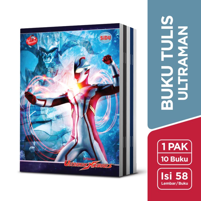 

TERLARIS SiDU Buku Tulis Ultraman 58 Lembar - 10 buku /BUKU TULIS SEKOLAH/BUKU TULIS SIDU/BUKU TULIS