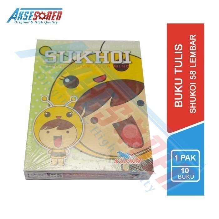 

Discount Buku Tulis Sekolah Sukhoi [58 Lembar/10 Buku/1 Pack] / Peralatan 1 Pak /BUKU TULIS