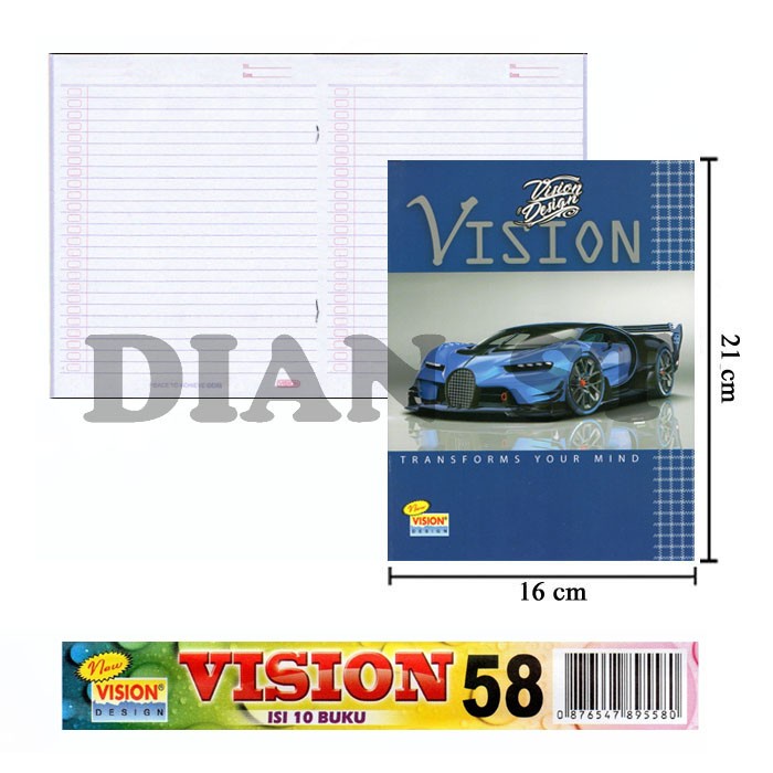 

Discount Buku Tulis New Vision 58 Lembar - pak /BUKU TULIS SEKOLAH/BUKU TULIS SIDU/BUKU TULIS