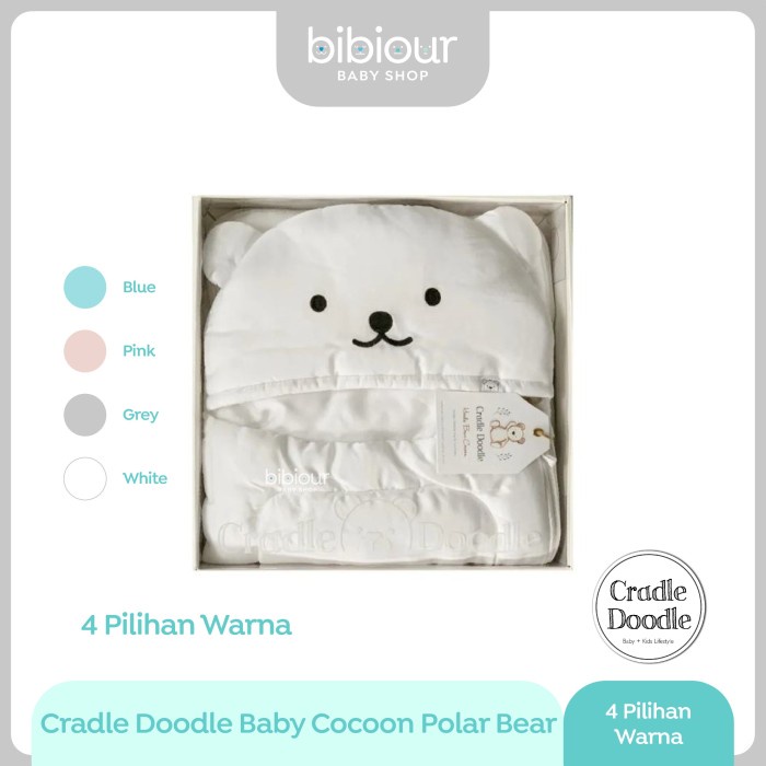 Terlaris Cradle Doodle - Baby Cocoon Polar Bear