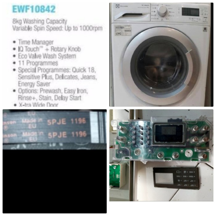 Fanbelt Vanbelt Van V Belt Mesin Cuci Electrolux Ewf10842 Ewf 10842 Star
