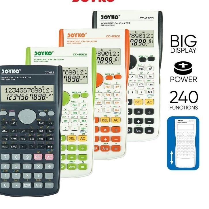 

4)6BA-E Calculator Kalkulator Joyko CC-23 Scientific 240 Functions 746