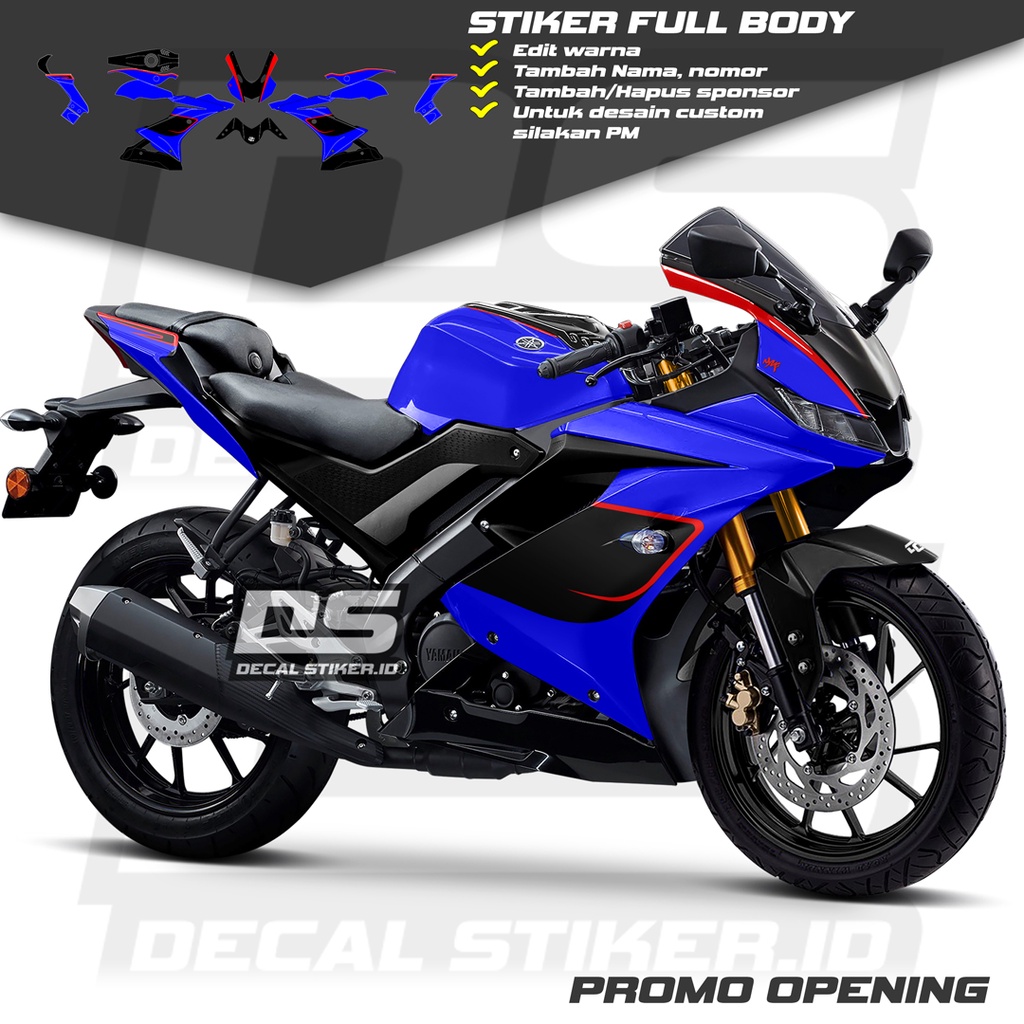 Decal R15 V3 Full Body Keren Stiker R15 V3 Full Body Keren Striping R15 V3 Terbaru Decal R15 V3 Full