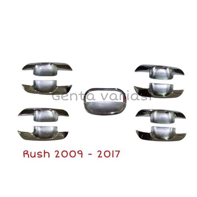 Outer Mangkok Pintu mobil Rush Lama 2009 - 2017 Chrome