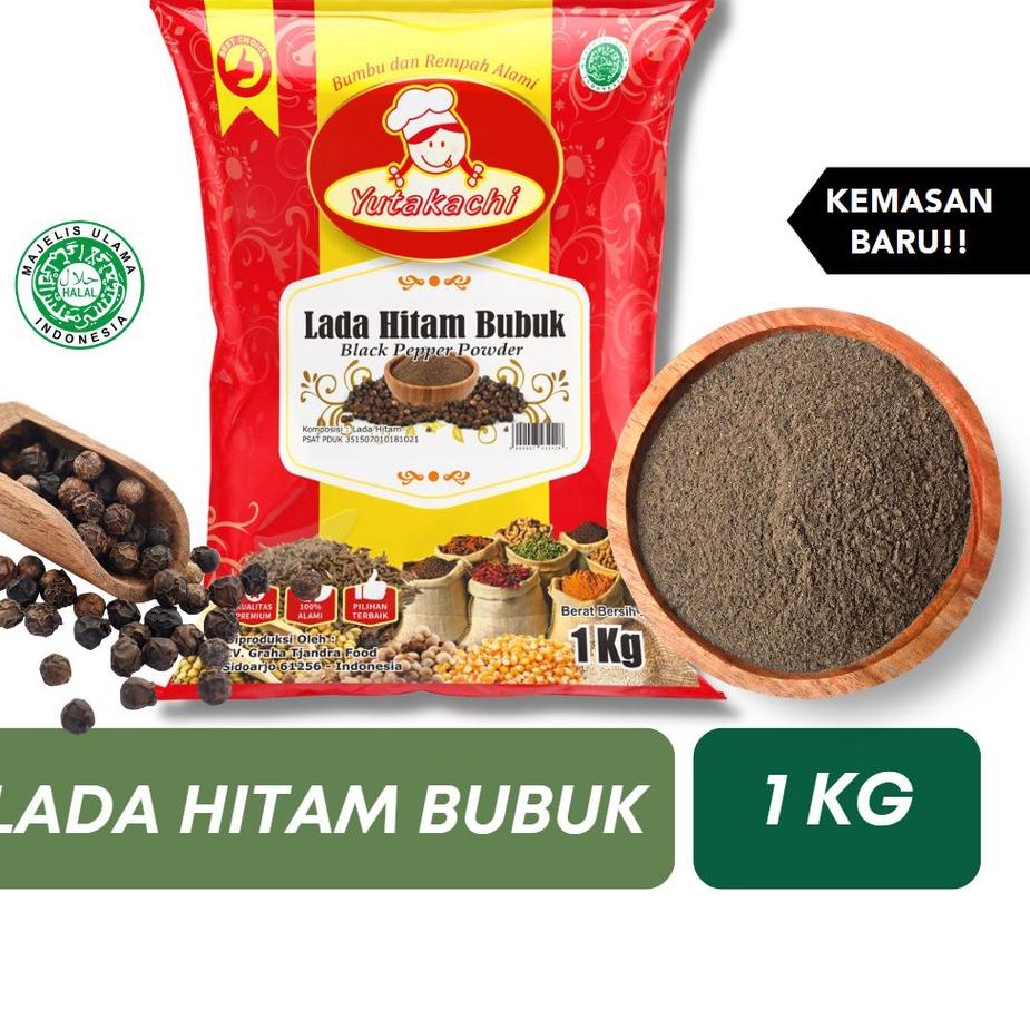 

Limited✔️MURNI Lada Hitam Bubuk 1Kg Yutakachi / Premium Blackpepper Powder / Black pepper / Bumbu Tabur / Bubuk Tabur / Merica Bubuk 1 kg Pusat Bumbu