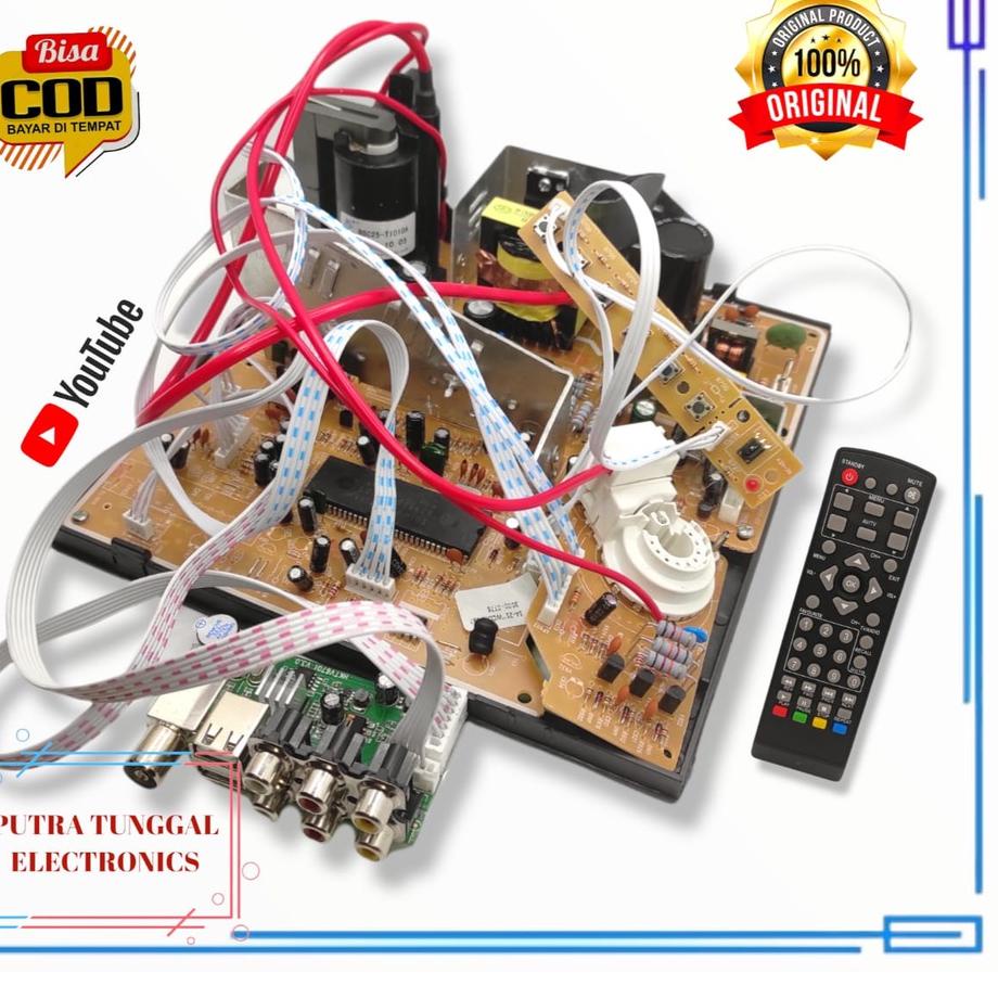 Diskon | KI3 | MESIN TV DIGITAL / DVBT2 MERK WCOM untuk TV Tabung 14-21 inch