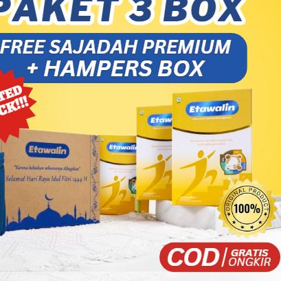 

Promo⭐[FREE HAMPERS] PAKET 3 BOX ETAWALIN - Paket Sembuh Susu Sendi Atasi Radang Sendi Nyeri Tulang Cegah Osteoporosis Osteoartritis Pengeroposan Tulang Susu Kambing Etawa Kesehatan Susu Bubuk Murni Original Ettawa 100% Ori Susu Asam Urat Etawalin Platinu