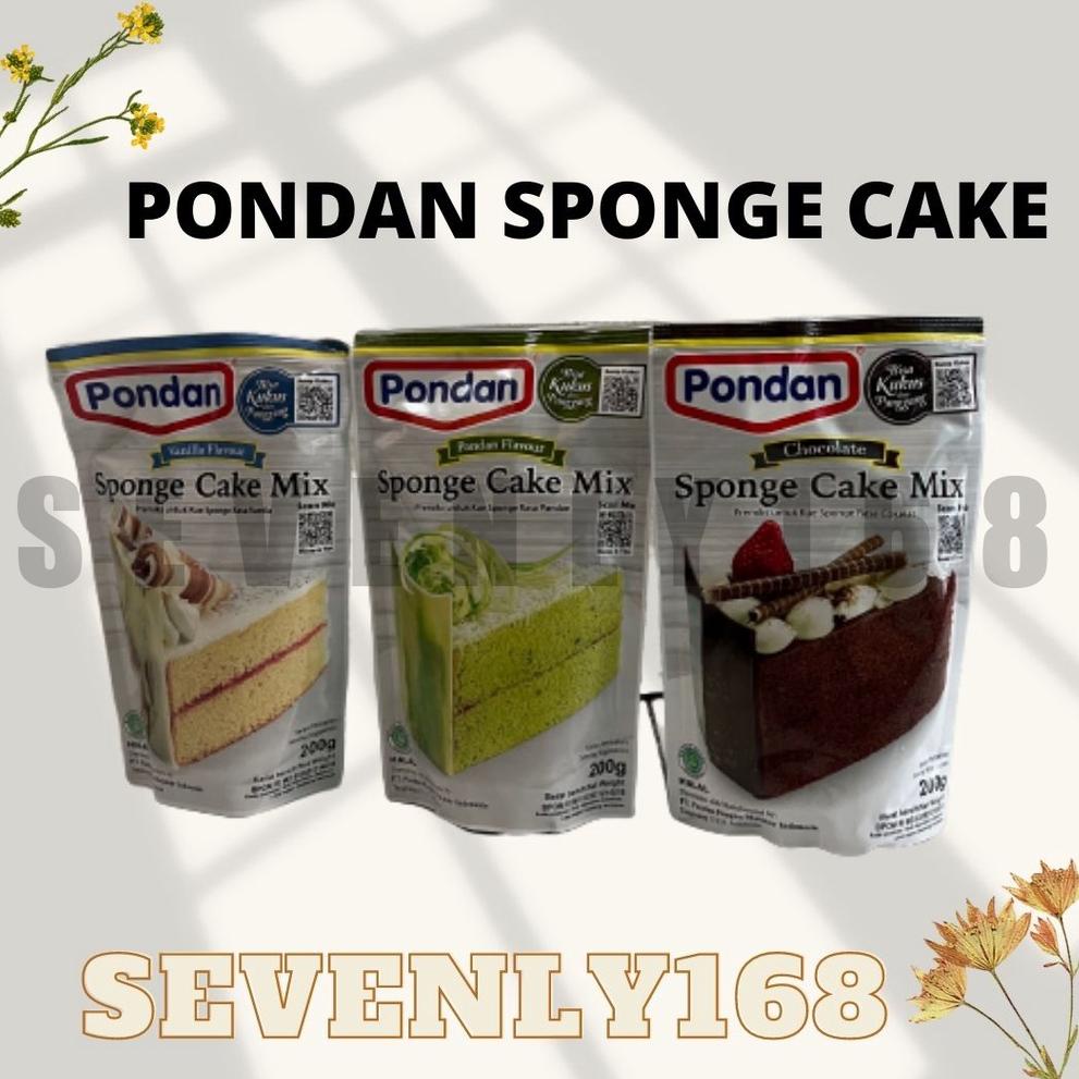 

7.7 Terlaris Pondan sponge cake mix 200gram cake instan 200gram