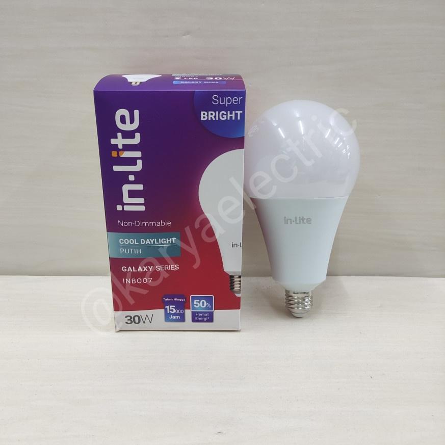 6.6 Brand LAMPU BOHLAM LED BULB IN-LITE INLITE IN LITE 30WATT 30 WATT INB007