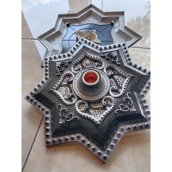 Ornamen Plafon PVC Ukuran 30 cm x 30 cm