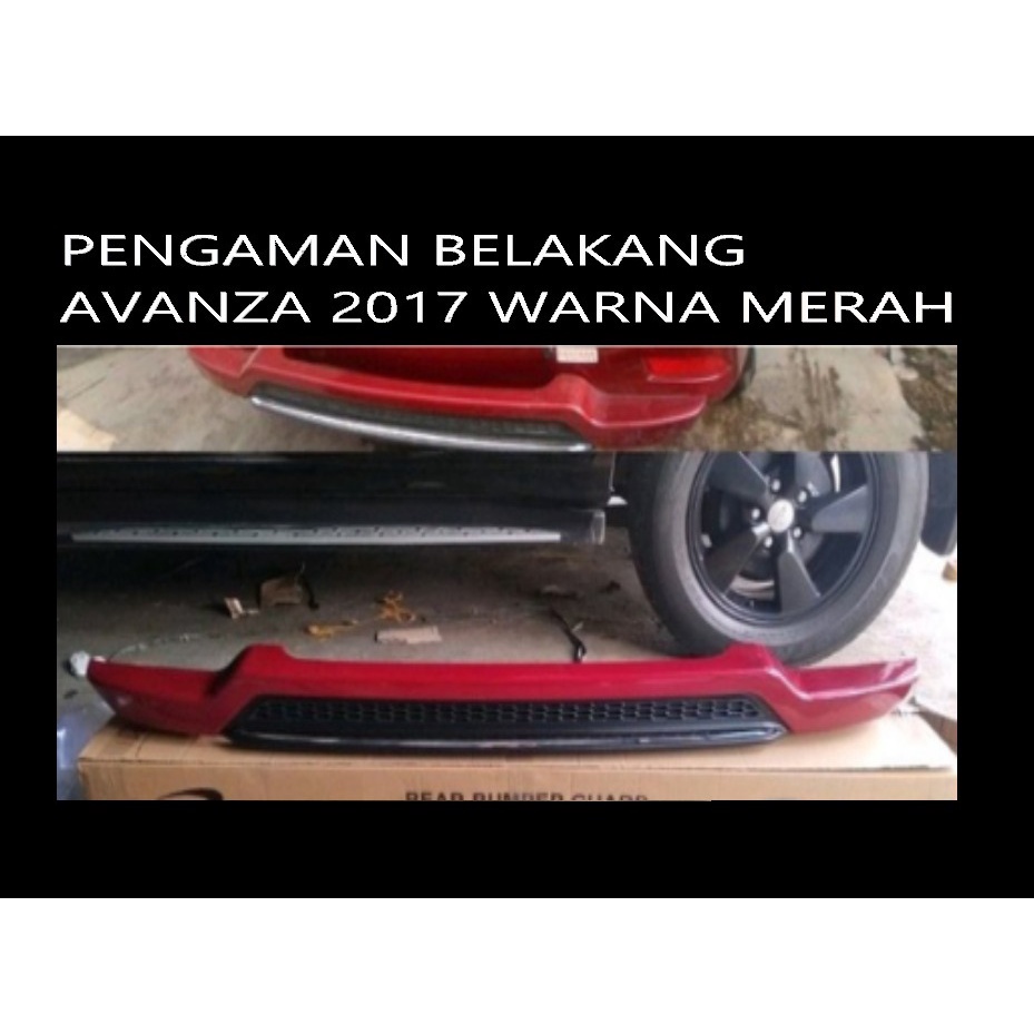 BEMPER BELAKANG ALL NEW AVANZA PENGAMAN BELAKANG AVANZA ALL NEW warna merah