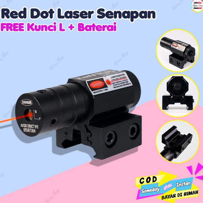 Red Dot Laser Senapan Angin + Kunci L