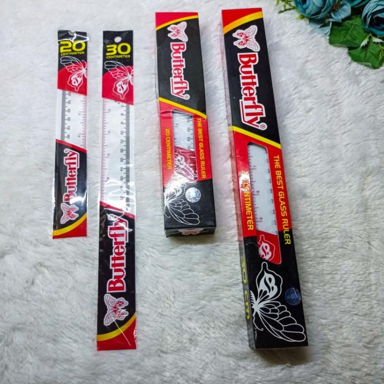 

[KODE JWHTN] Penggaris plastik butterfly isi 12 pcs