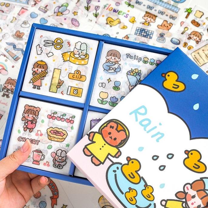 

Lilbil diy sticker set box tempelan prakarya stickers korea style