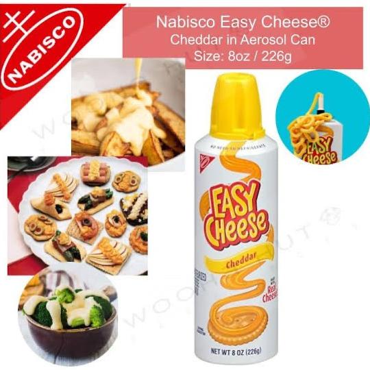 

Easy Cheese Cheddar Spray 226g / Keju Topping model spray from USA ---NEW---