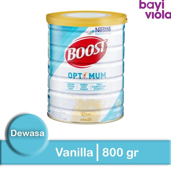 

Nestle Boost Optimum 800 gr Vanilla Vanila Susu Nutrisi Dewasa Lansia ---NEW---
