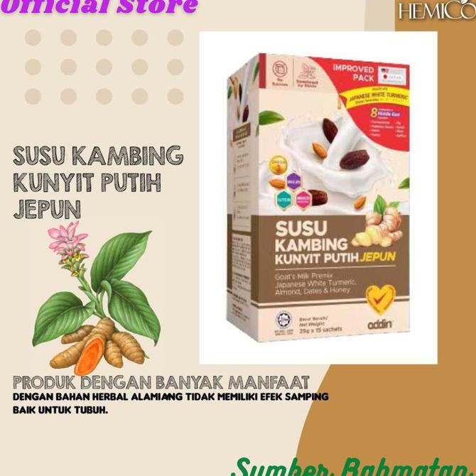 

Susu Kambing Bubuk Kunyit Putih Jepun Herbal Nyeri Sendi Tulang ---NEW---