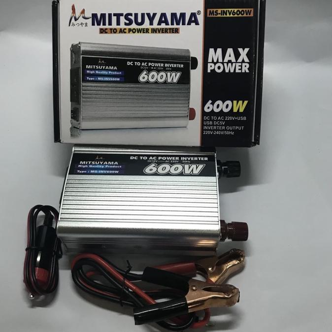 COD Power Inventer 600W Mitsuyama Power Inverter 12V DC ke AC 600 Watt