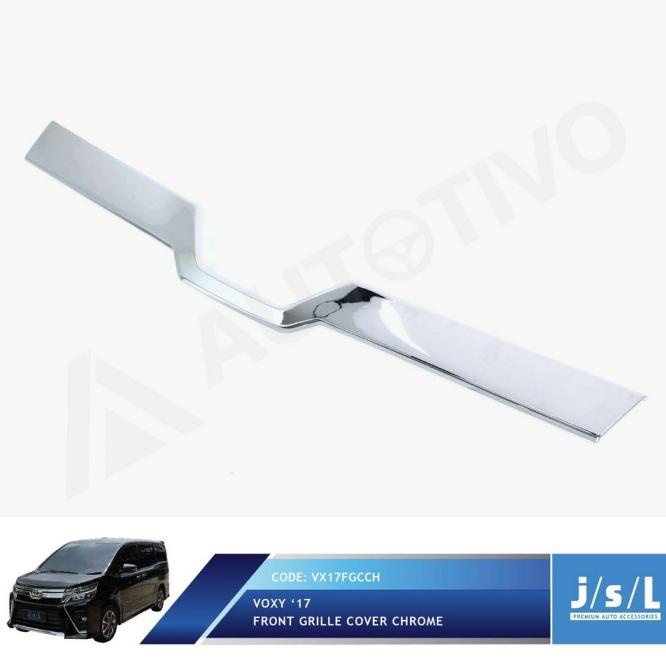 Jsl Grill Depan Voxy Front Grille Cover Chrome