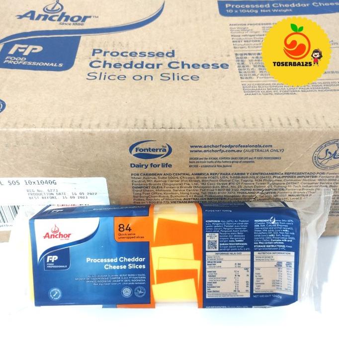 

anchor red cheddar slice 84 original/ orange cheddar cheese-TOSERBA125 ---NEW---