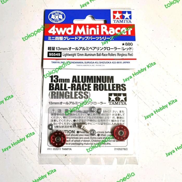 Roller Tamiya Original Lightweight 13mm Almunium Ball Red 95549 13mm