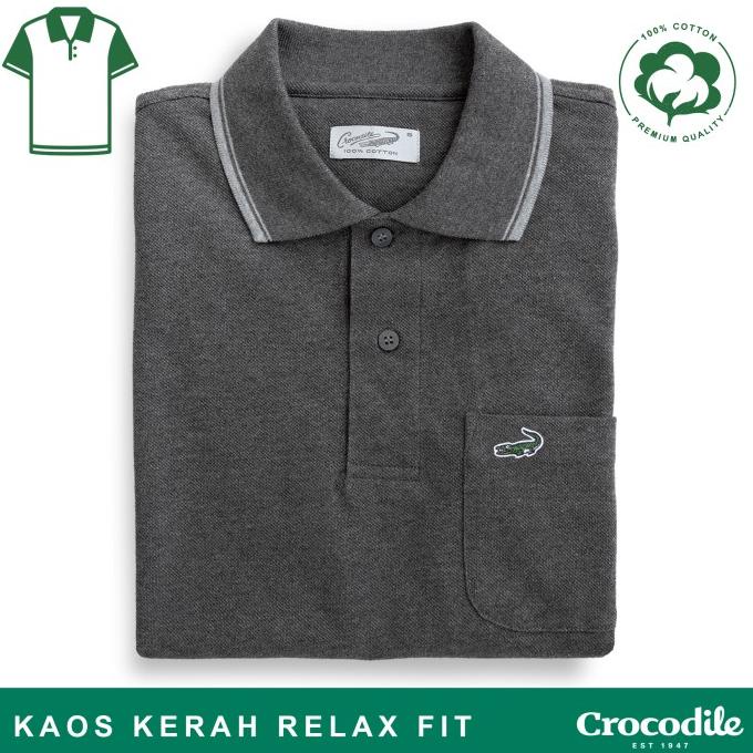 Crocodile CRCOLE Smoke - Kaos Polo Pria Original - Katun