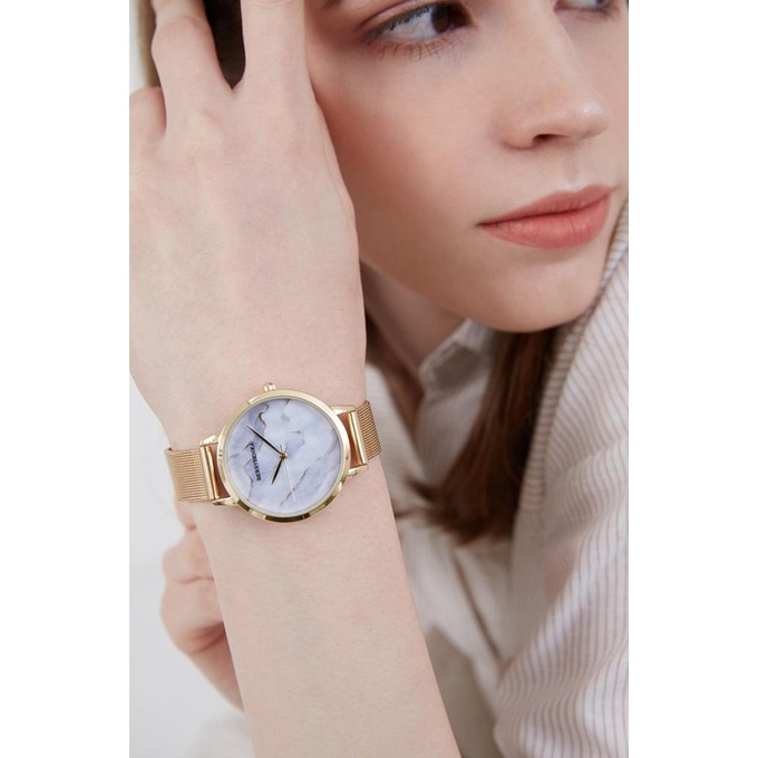 Berrybenka - Jam Tangan Rantai Wanita Sophie Clara Marble Watches - Gold,ONE SIZE