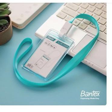 

5.5 Flash Sale Bantex Transparent ID Card Holder Lanyard Potrait Sky Blue 23 / Idcard