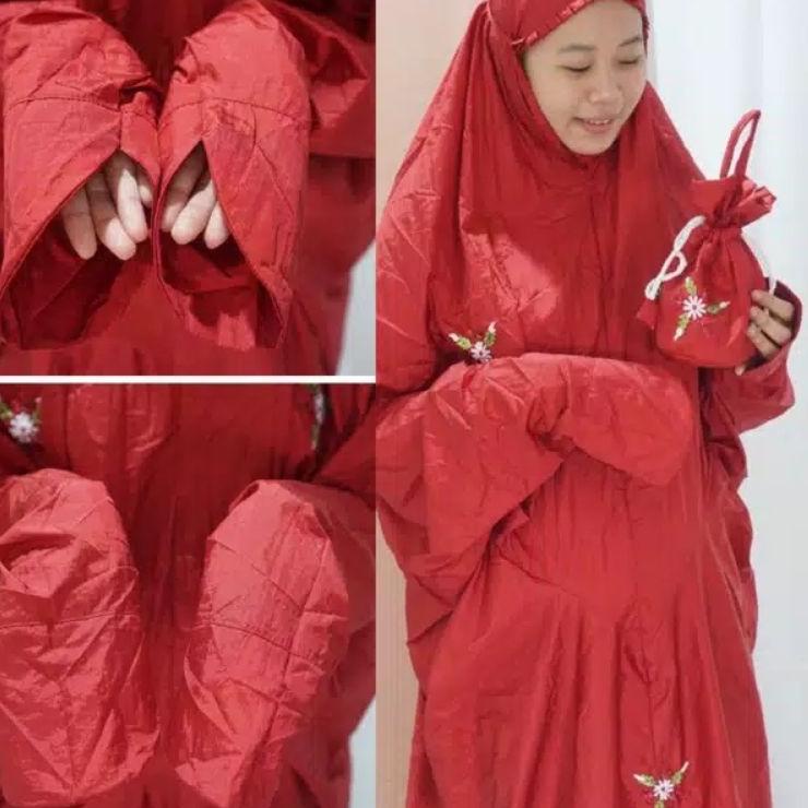 Berkah Shopee Mukena Terusan Parasut Jumbo Eriel Collection 893&