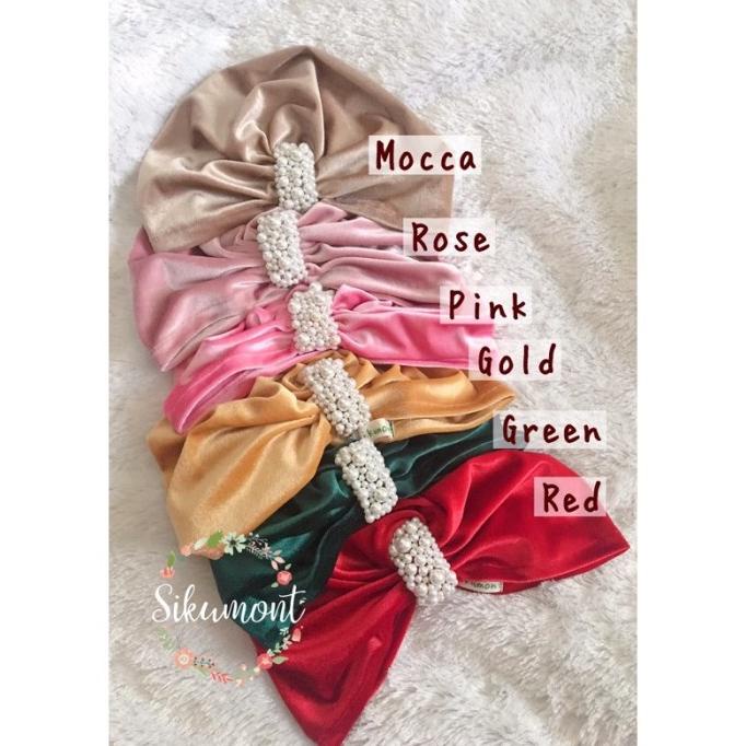 Turban beludru dewasa