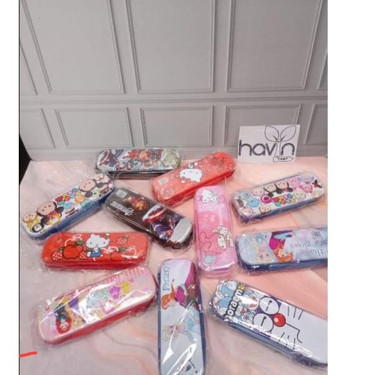 

Awas KW✻ KOTAK PENSIL KALENG ada SLETING/PENCIL CASE KALENG SLETING HVT