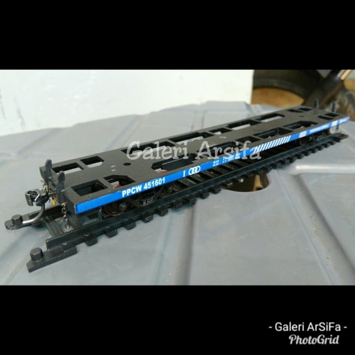 Must Have Miniatur Gerbong Datar Ppcw 4 Axle Terbaru