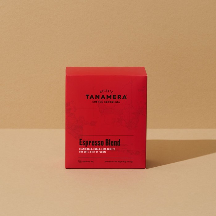 

TERLARIS Tanamera Coffee Drip Bag / Filter Bag: Espresso Blend /KOPI EUBE/KOPI KAPAL